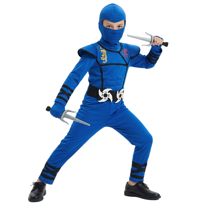 Black and Blue Ninja Costume f - Black Face Mask Pack review and price