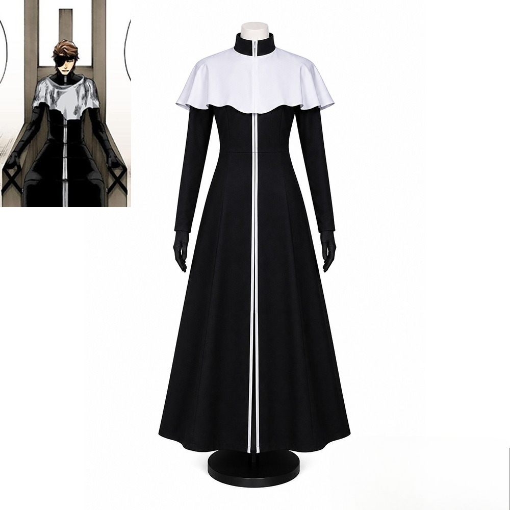 Aizen Sousuke Cosplay Costume  - Black Face Mask Pack review and price