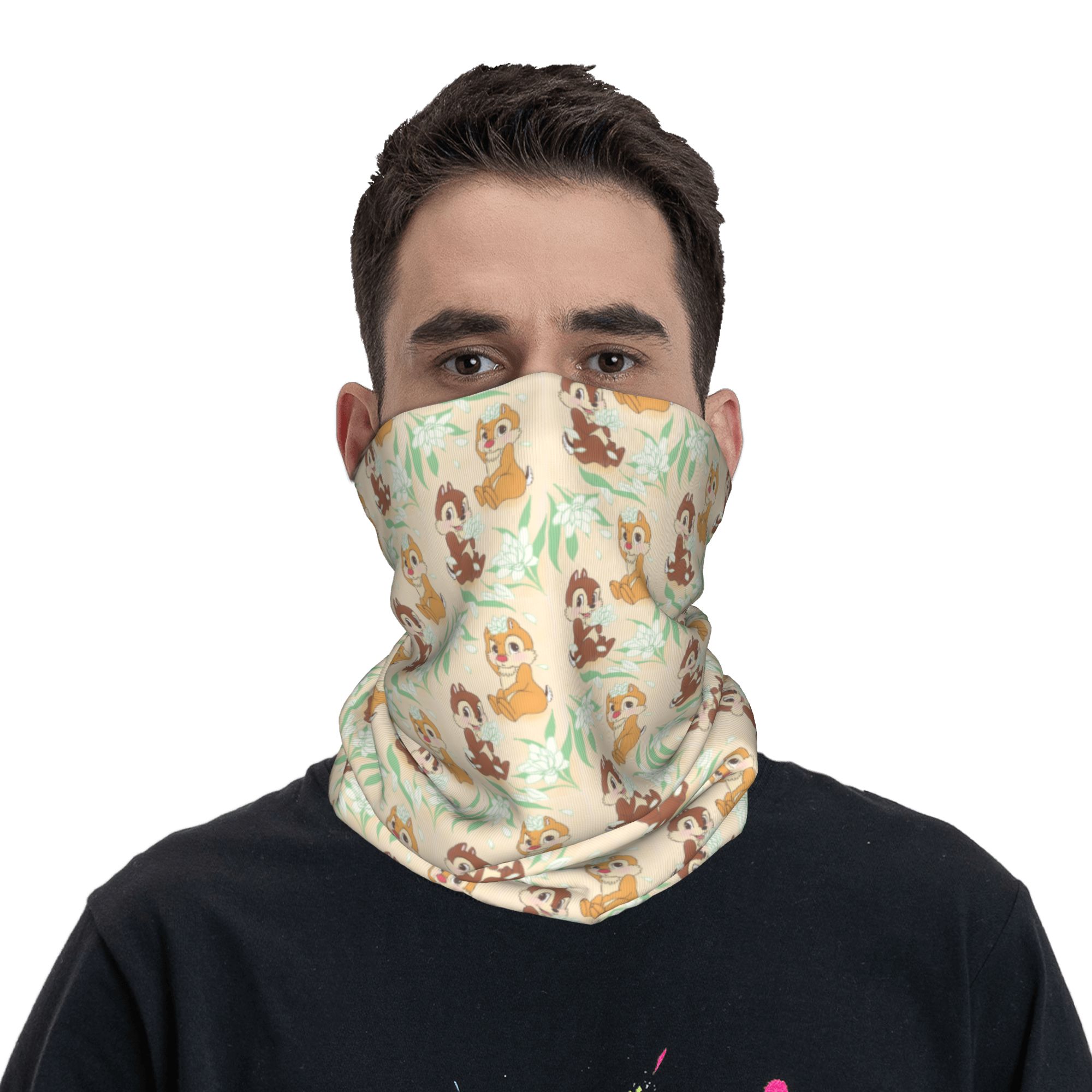 Custom Cute C-Chip And D-Dale  - Neck Gaiter Face Cover review and price