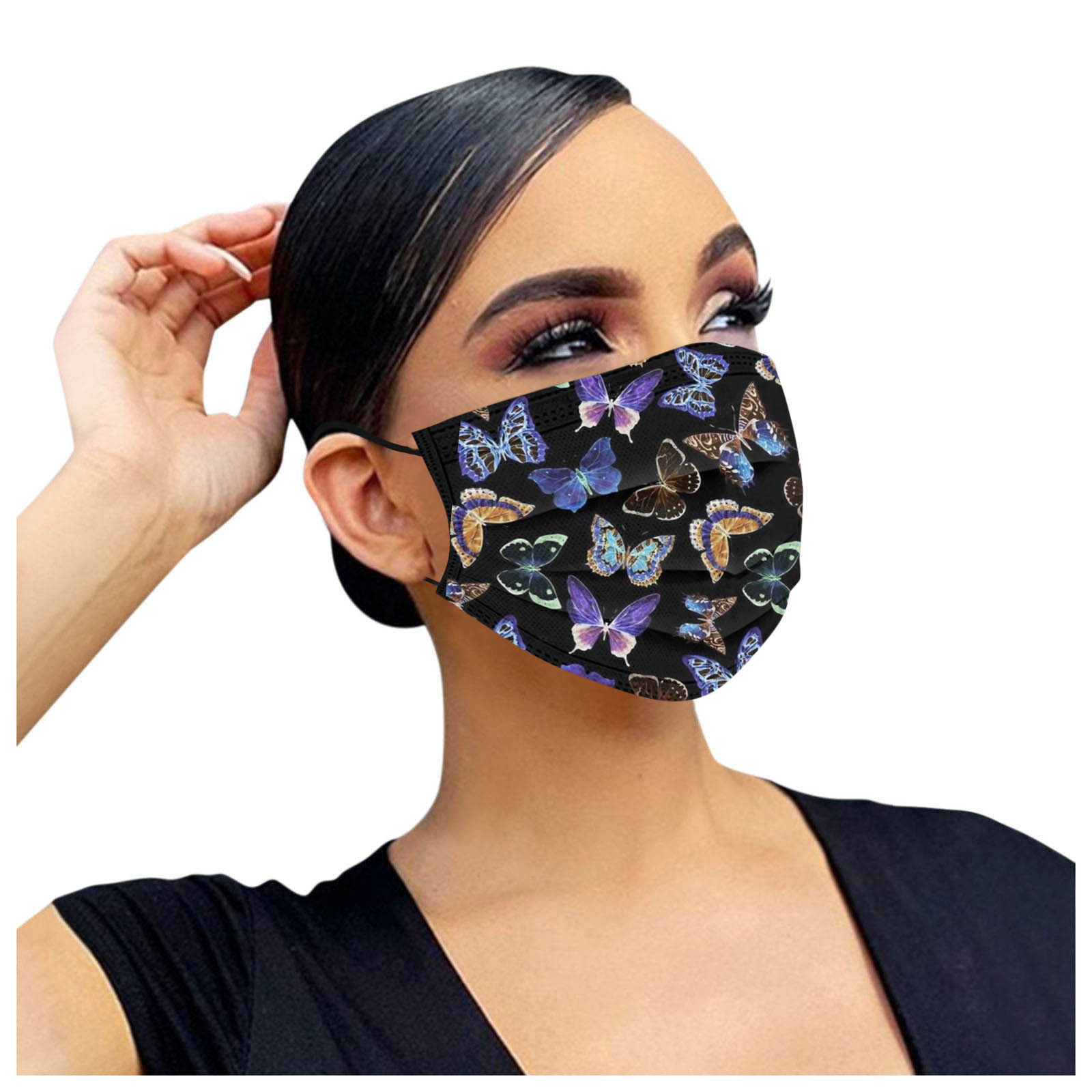 Adults Butterfl Mask Protectio - Black Face Mask Pack review and price