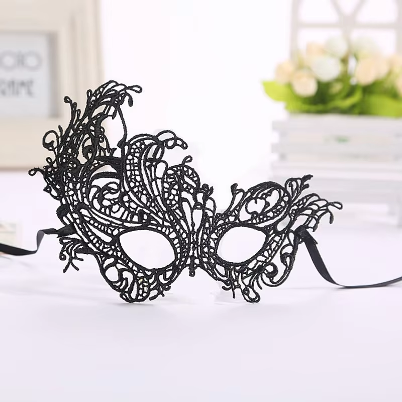 2Pcs Black Hooded Tulle Cape + - Black Face Mask Pack review and price